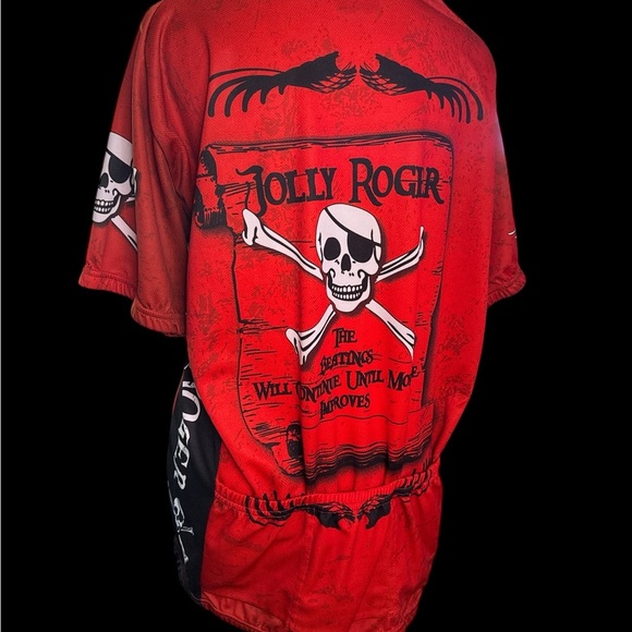Red Skull Graphic Jersey Shirt - Picture 2 of 3